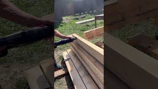 cutting rafters at the right angle woodworks wooding [upl. by Eimoan166]