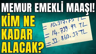 Memur emekli maaşları ne kadar oldu I En düşük memur maaşı I haber sondakika [upl. by Nolyd]