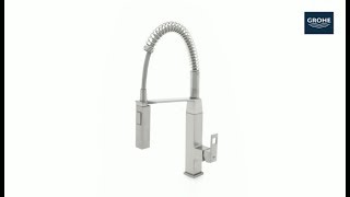 GROHE  Eurocube Kitchen Tap  Chrome  Product Video [upl. by Tal]