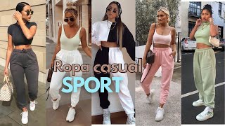 ROPA DEPORTIVA CASUAL 2023 OUTFITS CASUAL DE MUJER SPORT MUY TRENDY [upl. by Dnomayd]