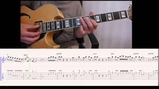 solo over quotCherokeequot chord progression with notation and tabs [upl. by Tove]