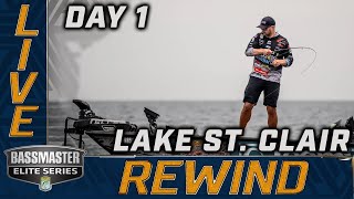 2023 Bassmaster LIVE at Lake St Clair  Day 1 [upl. by Suicul]