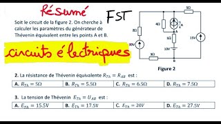 Circuits Electriques et Electronique chapitre 1 Etude des circuits électriques en régime continu [upl. by Gussy]