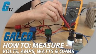 How To Measure Volts Amps Watts amp Ohms with a Multimeter [upl. by Enelaehs]