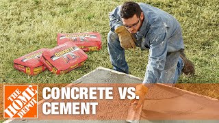 Concrete vs Cement  The Difference Between Concrete amp Cement  The Home Depot [upl. by Lanevuj272]