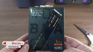 SSD Western Digital Black SN770 1TB  Unboxing e testes  Comprado no Aliexpress é original [upl. by Nedac767]