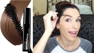 MAYBELLINE Brow Drama Sculpting Brow Mascara Eyebrow Gel Review [upl. by Cavill]