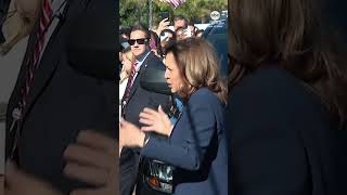 Kamala Harris cheered on by staff as she arrives back at the White House [upl. by Ives]