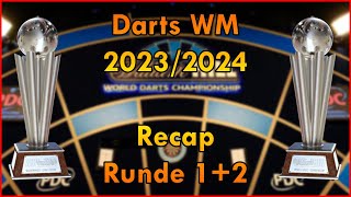 Recap Runde 1 und 2 🎯 Darts WM 2024 [upl. by Birdt]