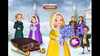 Disney Sofia The First  Princess Amber Wassailia Day Sled Race [upl. by Dougy]