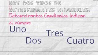 Determinantes NumeralesLos determinantes numeralesLengua Cuarto de Primaria 9 añosAulaFaci [upl. by Magnusson]