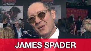 Avengers Age of Ultron Premiere  James Spader Interview [upl. by Poul]