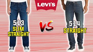 Levis Slim Straight VS Straight Explained in 15 Seconds 🤯 513 VS 514 [upl. by Delahk]