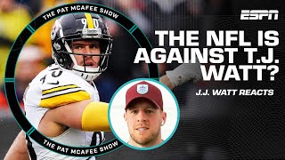 TJ Watt says the NFL is AGAINST him for MISSED holding calls 👀  The Pat McAfee Show [upl. by Silber]