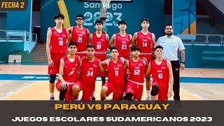 Peru vs Paraguay  Fecha 2  Sudamericano Escolar 2023 [upl. by Maillw668]