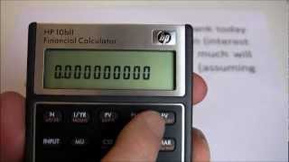 HP10BII  Introduction and 5Key Time Value of Money Examples [upl. by Anees789]