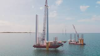 How offshore wind turbines are installed [upl. by Acysej]