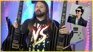 Syn Vs Syn  Schecter Synyster Gates Gold and Black Custom S Guitar Comparison  Old Vs New [upl. by Sprague]