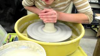 Wedging amp Centering Clay on the Pottery Wheel  To the Wheel and Beyond [upl. by Jaquenetta]