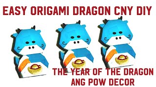 Year of the Dragon Crafts CNY tutorial 2024 Origami Dragon CNY 2024  Chinese Zodiac 2024 Crafts [upl. by Litton946]