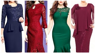 very stylish and pretty 2024 evening sheath cocktail party wear dresses for womens [upl. by Rehpotsirc]