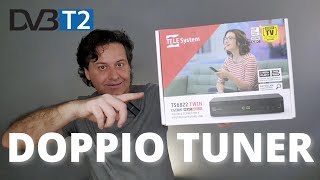 🔴TELESYSTEM TS6822 TWIN DECODER CON DOPPIO DVBT2 [upl. by Eldoree127]