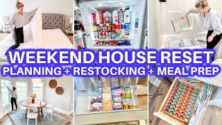 CLEAN WITH ME  HOUSE RESTOCK  RESET  SUNDAY HOUSE RESET ROUTINE CLEANING MOTIVATION PLAN WITH ME [upl. by Anselma611]