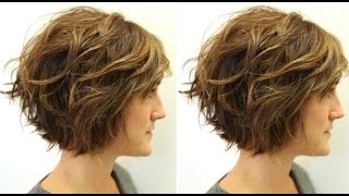 Perfect Short Bob Layered Haircut step by tep  Layered Razor Cut [upl. by Pavier693]