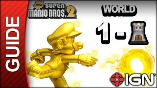 New Super Mario Bros 2  Star Coin Guide  World 1Tower  Walkthrough [upl. by Laura]