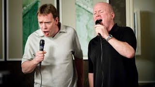 EastEnders  Ian Beale amp Phil Mitchell Sing On The Karaoke 8th July 2010 [upl. by Jair]