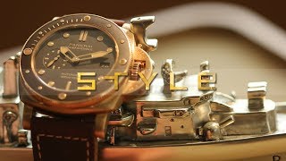 UNBOXING Panerai’s new Bronzo PAM 968 Submersible  first look [upl. by Yllus]