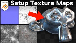 How to Setup and Use Texture Maps for Beginners Blender Tutorial [upl. by Maggee]