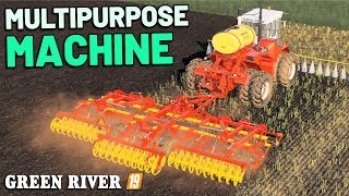 IMMENSE MULTIPURPOSE MACHINE  Green River Farming Simulator 19  Episode 12 [upl. by Skeie]