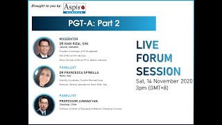 ASPIRE Webinar PGTA Part 2  PANEL DISCUSSION [upl. by Ursuline]