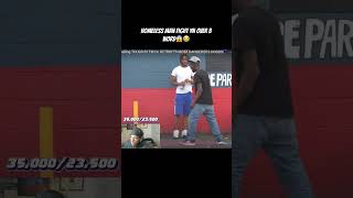 Homeless man fight yn over b word😱😭 shorts videoclip famousjay [upl. by Esinrahs975]