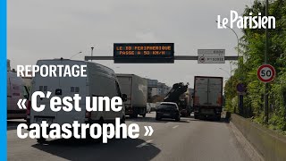 Le périphérique à 50 kmh met déjà les Parisiens sur les nerfs [upl. by Ciaphus]