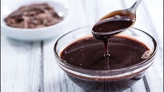 sauce chocolat أسهل وأسرع طريقة لعمل صوص الشوكولاتة [upl. by Lichtenfeld]