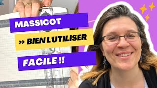 Comment utiliser un massicot pour couper du papier [upl. by Amandie]