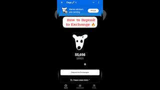 How to Connect Dogs 🦴 With Exchange  Deposit to exchange dogs airdrop full process dogsairdrop [upl. by Frum]