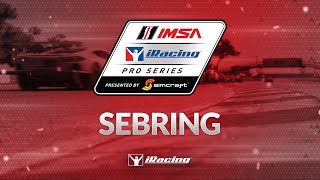 IMSA iRacing Pro Series presented by SimCraft  Round 1 at Sebring International Raceway [upl. by Sparkie]