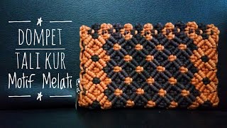 Dompet tali kur motif bunga melati 2 [upl. by Nahtanod385]