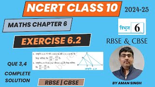 class 10 maths chapter 6  ex 62 que 3 amp 4 complete solutionsimilarity  समरूपता ncert10maths [upl. by Itsirc906]