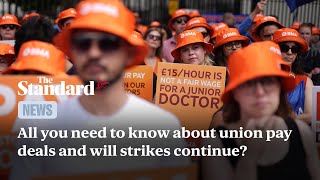 Public sector pay all you need to know about union deals and whether strikes will continue [upl. by Nashom]