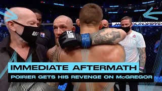 Poirier gets his revenge on McGregor  Immediate aftermath to UFC 257 rematch [upl. by Spatola]