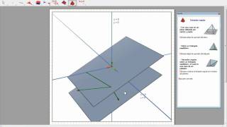 Geometría Analítica  R3  Cabri 3D  Planos vectores y rectas [upl. by Gilcrest]