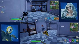 Fortnite REMIX Duo Split screen Victory Royale Clutch [upl. by Aiam]