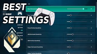 BEST SETTINGS FOR PERFECT AIM ON CONTROLLER PS5XBOX  Valorant Console [upl. by Middleton]