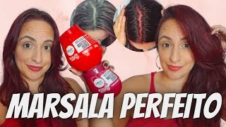 MISTUREI OS MATIZADORES SALON LINE VERMELHO E VERMELHO CEREJA E ACHEI O MARSALA PERFEITO [upl. by Nolyat]