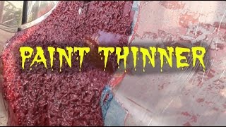 what happens when you Spill PAINT THINNER ON YOUR CAR [upl. by Anelhtac387]