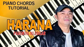 Harana  Parokya ni Edgar  Piano Chords Tutorial [upl. by Perkoff625]